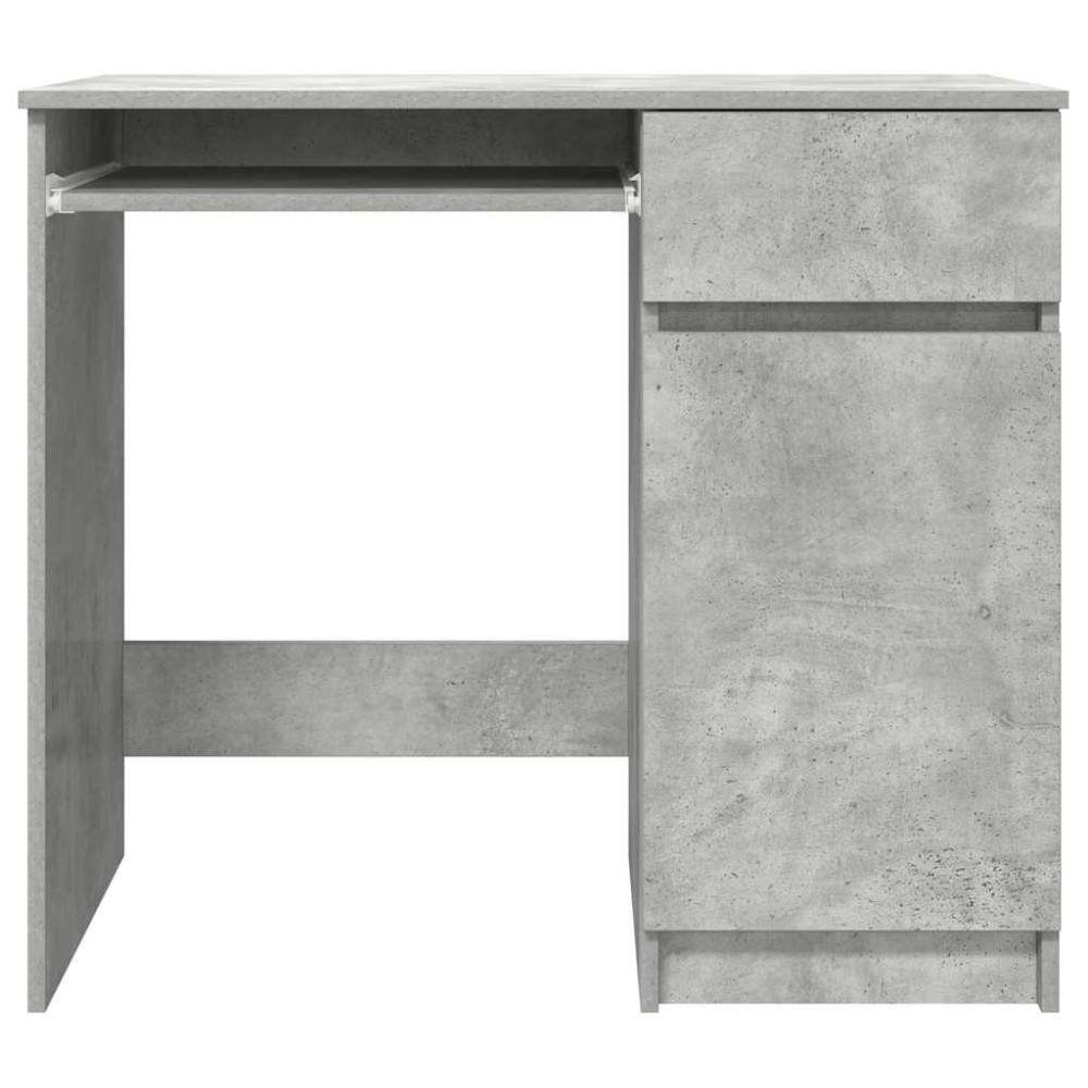Produktbild för Skrivbord betong grå 86x49x76 cm konstruerat trä