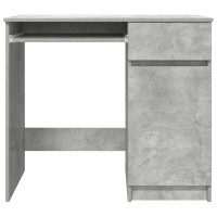 Produktbild för Skrivbord betong grå 86x49x76 cm konstruerat trä