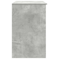 Produktbild för Skrivbord betong grå 86x49x76 cm konstruerat trä