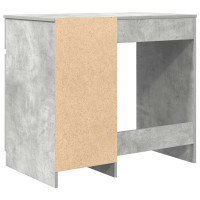 Produktbild för Skrivbord betong grå 86x49x76 cm konstruerat trä