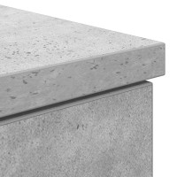Produktbild för Skrivbord betong grå 86x49x76 cm konstruerat trä