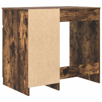 Produktbild för Skrivbord rökt ek 86x49x76 cm konstruerat trä