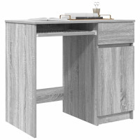 Produktbild för Skrivbord grå sonoma 86x49x76 cm konstruerat trä