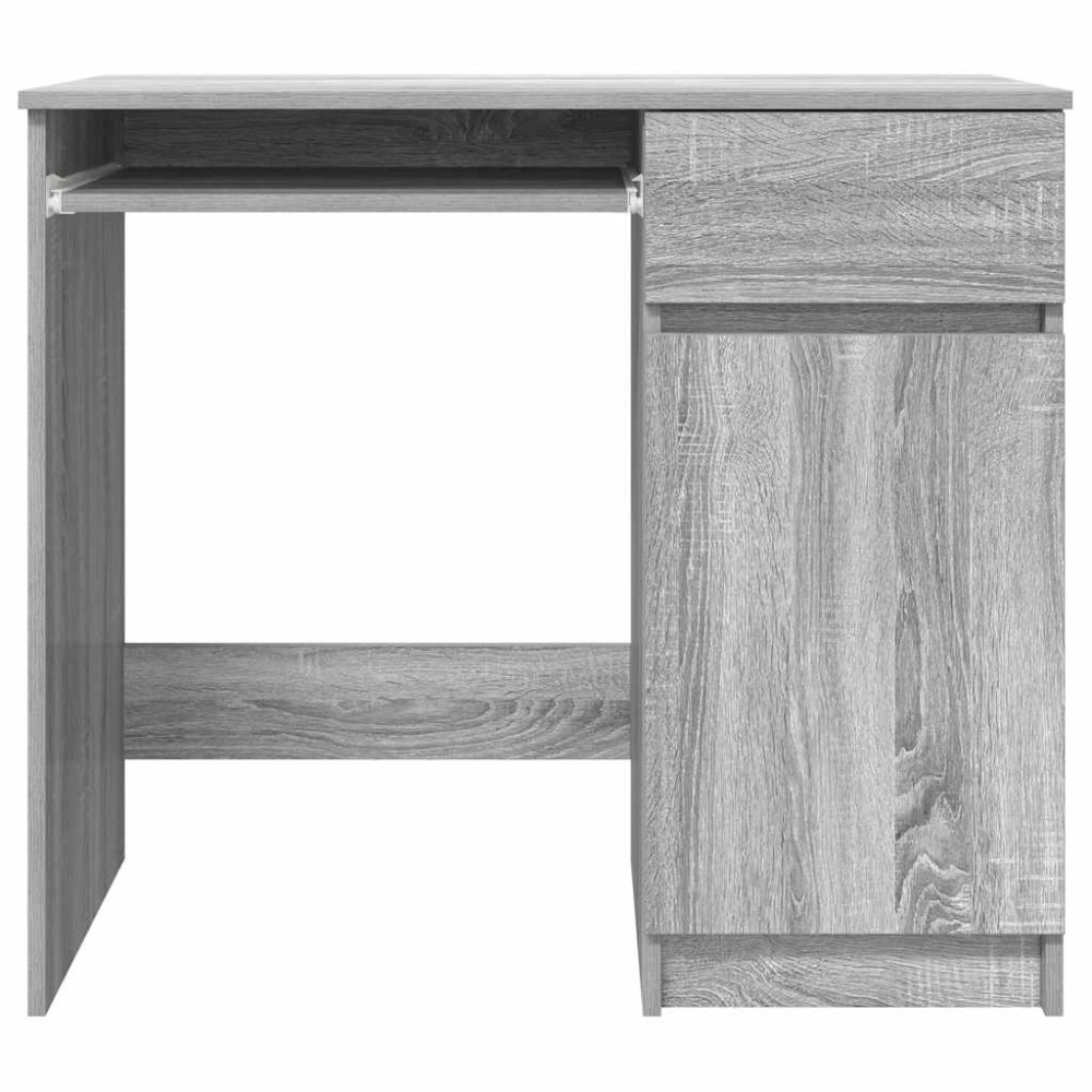 Produktbild för Skrivbord grå sonoma 86x49x76 cm konstruerat trä