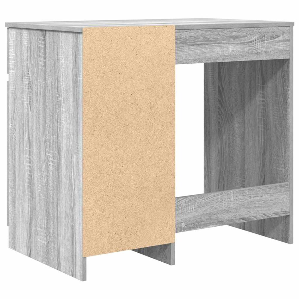 Produktbild för Skrivbord grå sonoma 86x49x76 cm konstruerat trä