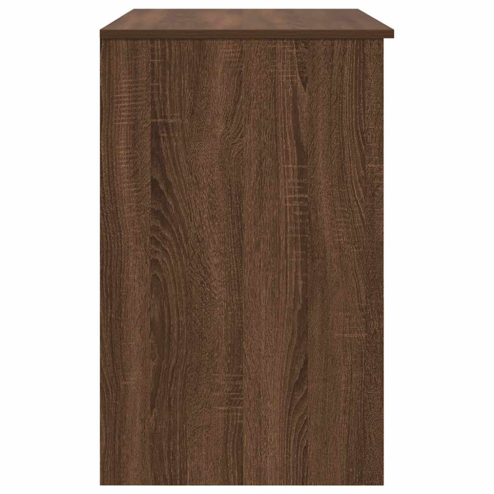 Produktbild för Skrivbord brun ek 86x49x76 cm konstruerat trä