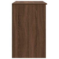 Produktbild för Skrivbord brun ek 86x49x76 cm konstruerat trä