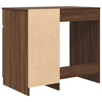 Produktbild för Skrivbord brun ek 86x49x76 cm konstruerat trä