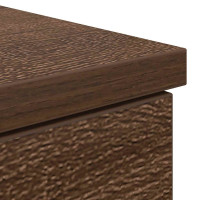 Produktbild för Skrivbord brun ek 86x49x76 cm konstruerat trä