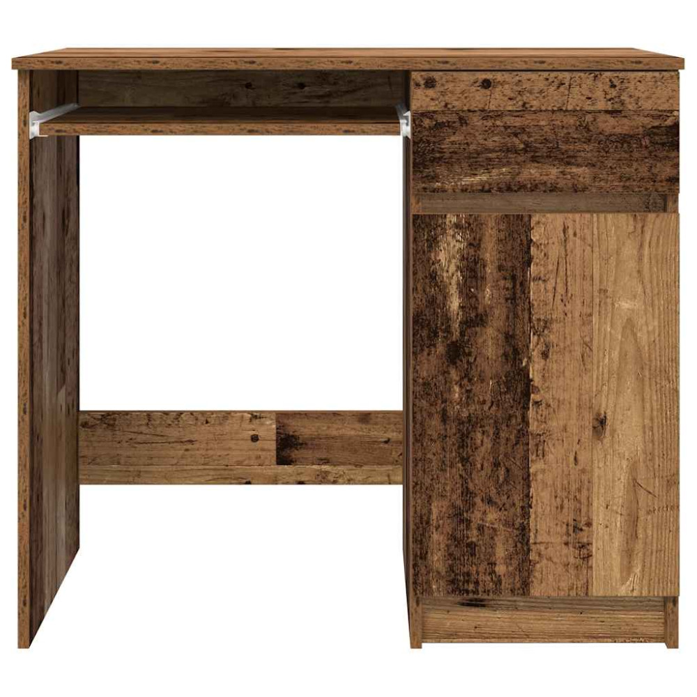 Produktbild för Skrivbord gammalt trä 86x49x76 cm konstruerat trä