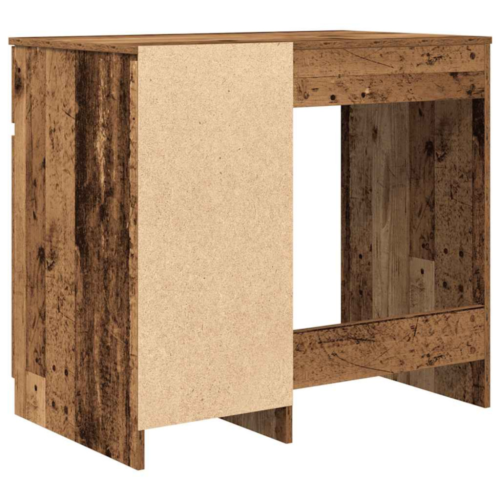 Produktbild för Skrivbord gammalt trä 86x49x76 cm konstruerat trä