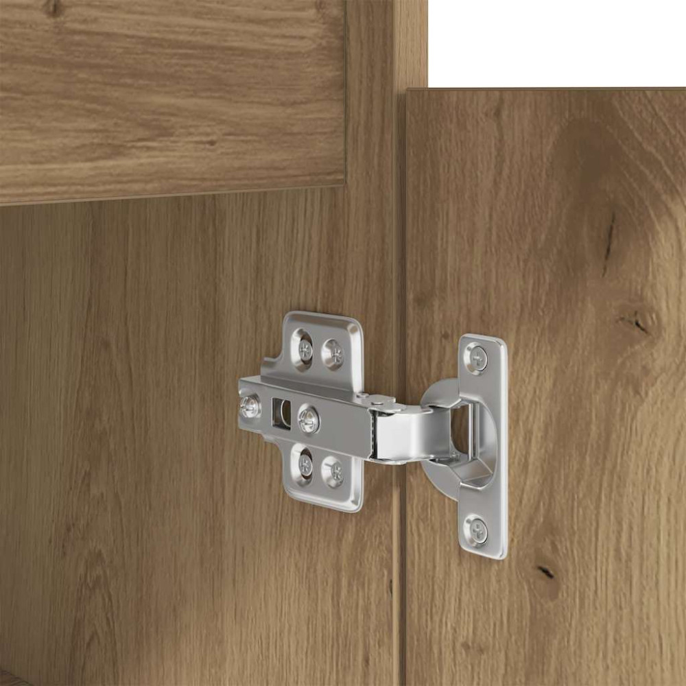 Produktbild för Skrivbord hantverksmässig ek 86x49x76 cm konstruerat trä