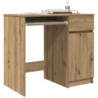 Produktbild för Skrivbord hantverksmässig ek 86x49x76 cm konstruerat trä