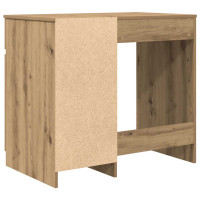 Produktbild för Skrivbord hantverksmässig ek 86x49x76 cm konstruerat trä