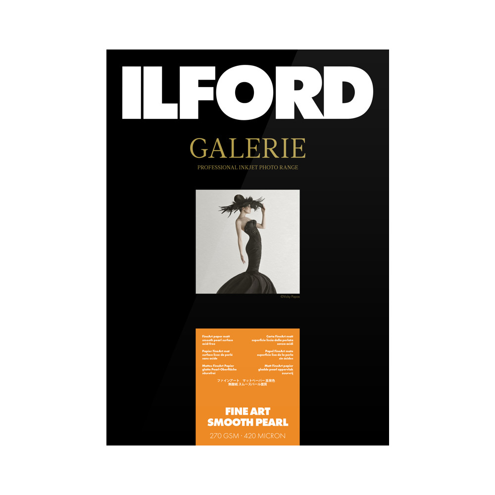 Produktbild för Ilford Galerie FineArt Smooth pearl 270g A3+ 50 sheets