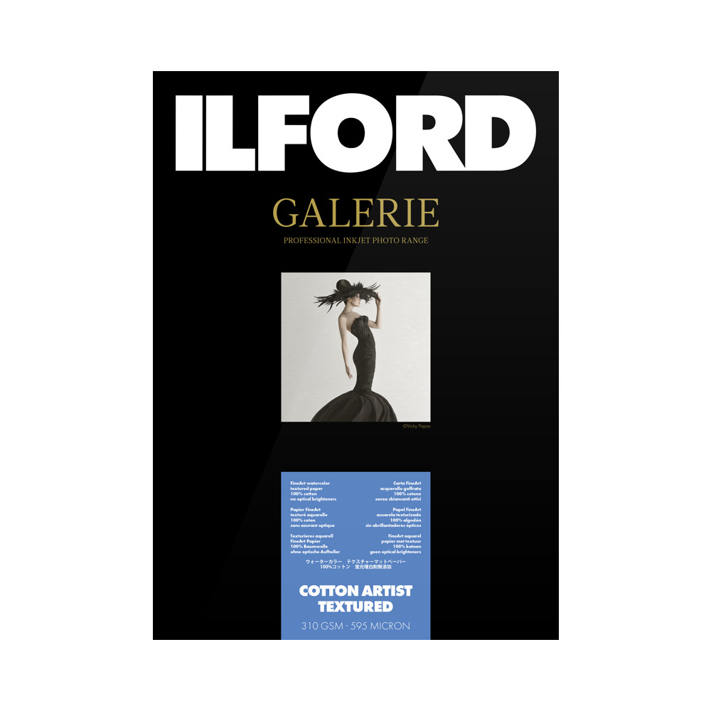 Produktbild för ILFORD Galerie Cotton Artist Textured 310g 13x18cm 50 sheets