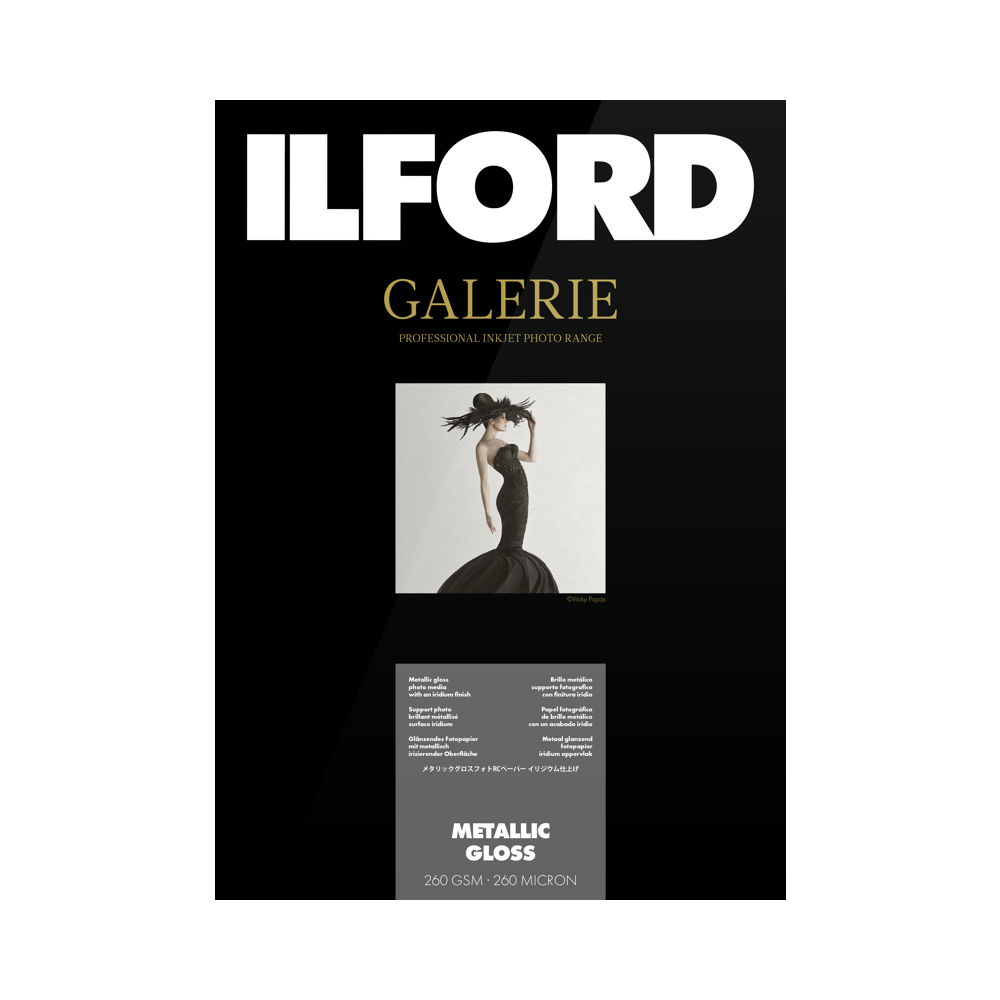Produktbild för ILFORD Galerie Metallic Gloss 260g 13x18cm 100 Sheets
