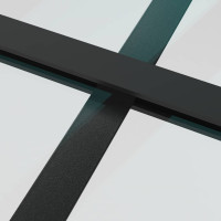 Produktbild för Skjutdörr med beslag svart 90x205 cm ESG-glas