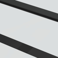 Produktbild för Skjutdörr med beslag svart 76x205 cm ESG-glas