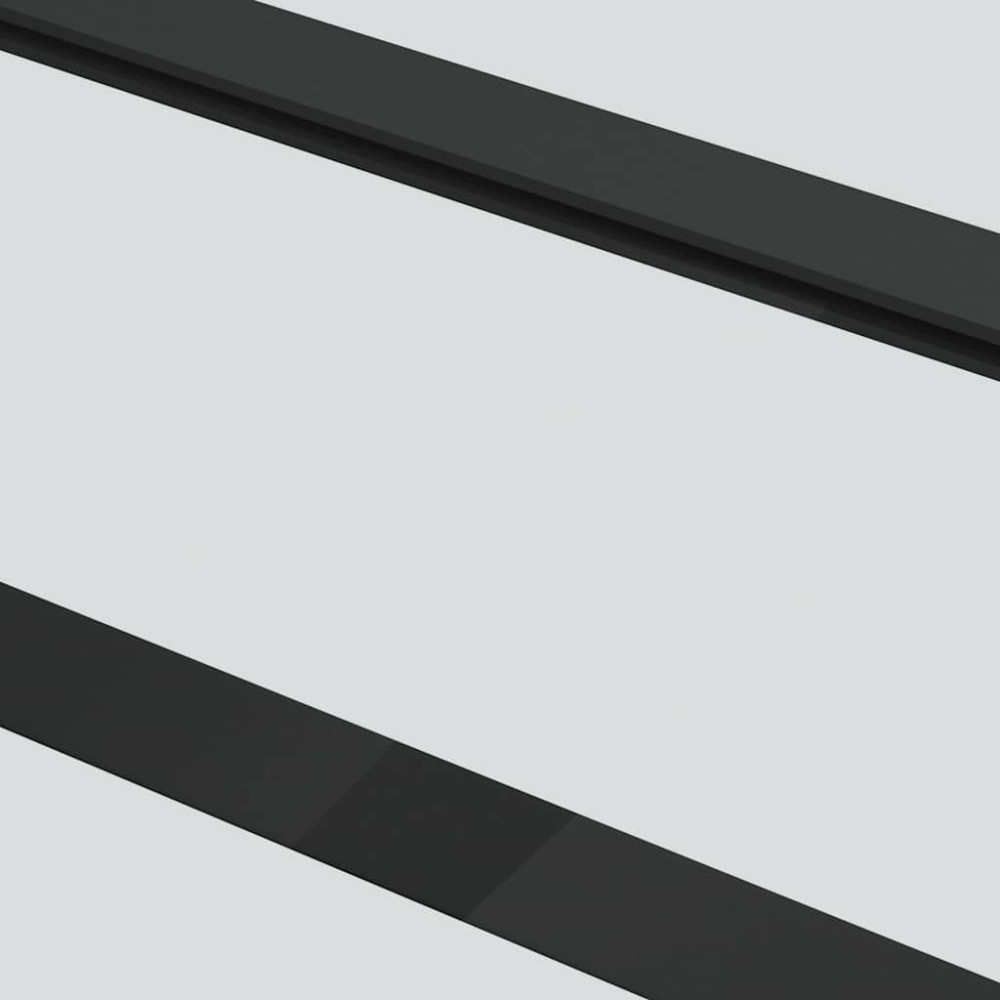 Produktbild för Skjutdörr med beslag svart 102x205 cm ESG-glas