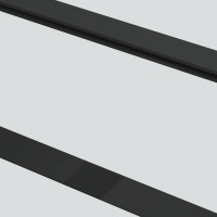 Produktbild för Skjutdörr med beslag svart 102x205 cm ESG-glas