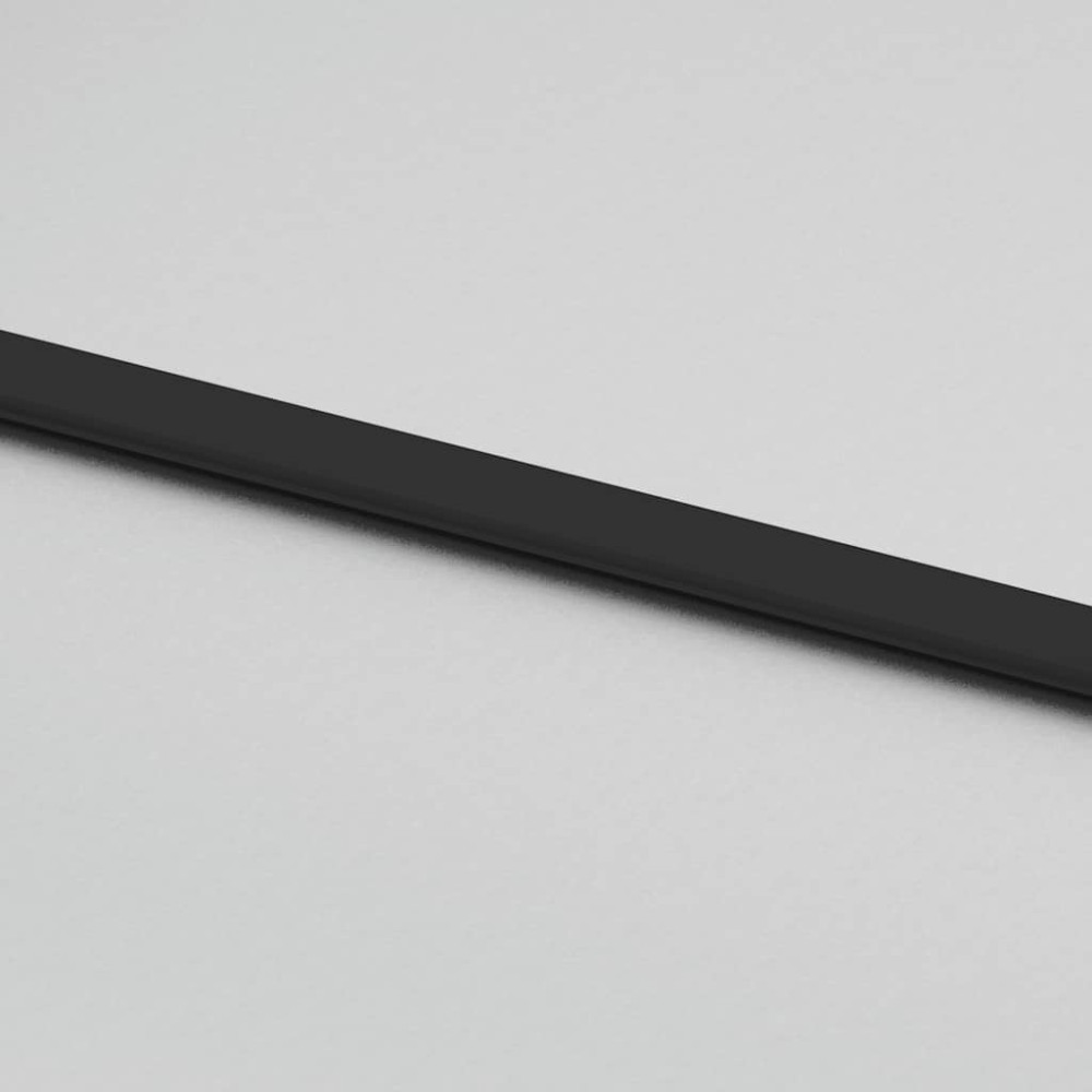 Produktbild för Skjutdörr med beslag svart 90x205 cm ESG-glas