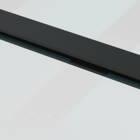 Produktbild för Skjutdörr med beslag svart 102,5x205 cm ESG-glas