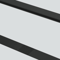 Produktbild för Skjutdörr med beslag svart 76x205 cm ESG-glas