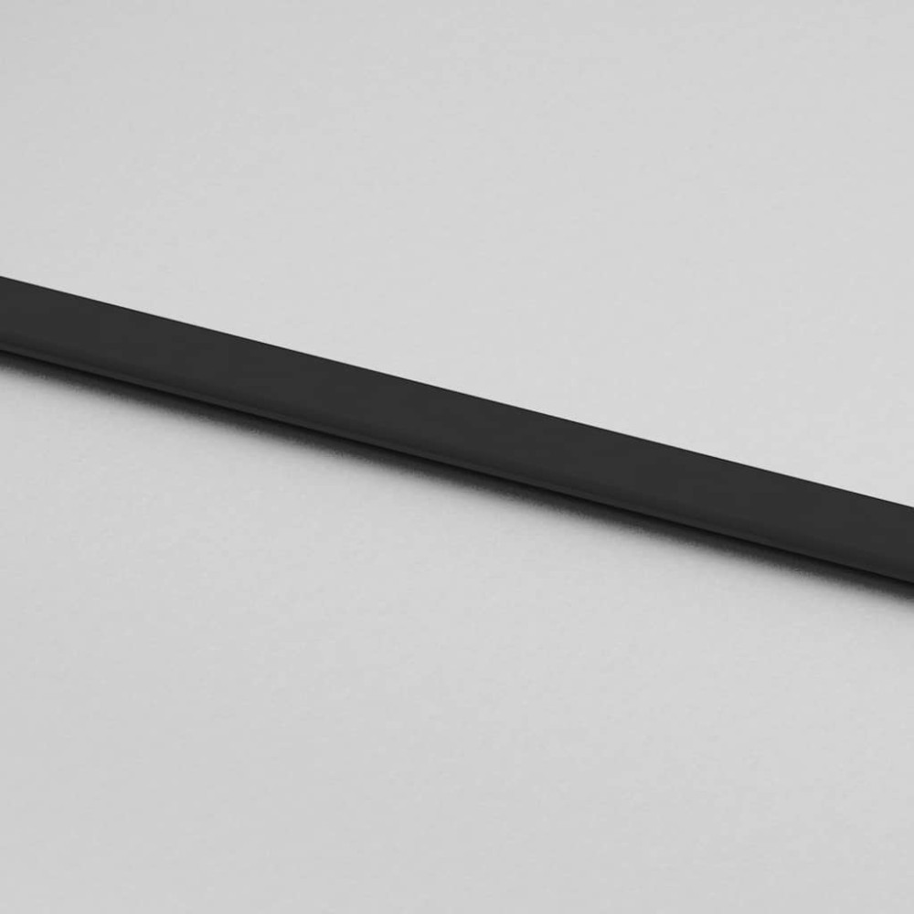 Produktbild för Skjutdörr med beslag svart 90x205 cm ESG-glas