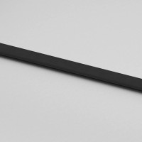 Produktbild för Skjutdörr med beslag svart 90x205 cm ESG-glas
