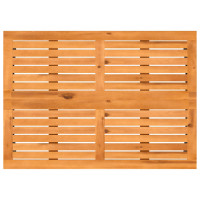 Produktbild för Trädgårdsbord med skiva i akaciaträ svart 105x75x72 cm