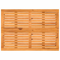 Produktbild för Trädgårdsbord med skiva i akaciaträ grå 105x75x72 cm