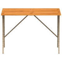 Produktbild för Trädgårdsbord med skiva i akaciaträ beige 105x75x72 cm