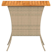 Produktbild för Trädgårdsbord med skiva i akaciaträ beige 105x75x72 cm