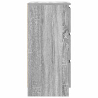 Produktbild för Skänk grå sonoma 37,5x35x76 cm konstruerat trä