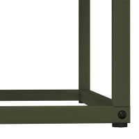 Produktbild för Vedställ olivgrön 69,5x35x81 cm kallvalsat stål