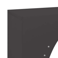 Produktbild för Vedställ svart 50x23x100 cm kallvalsat stål