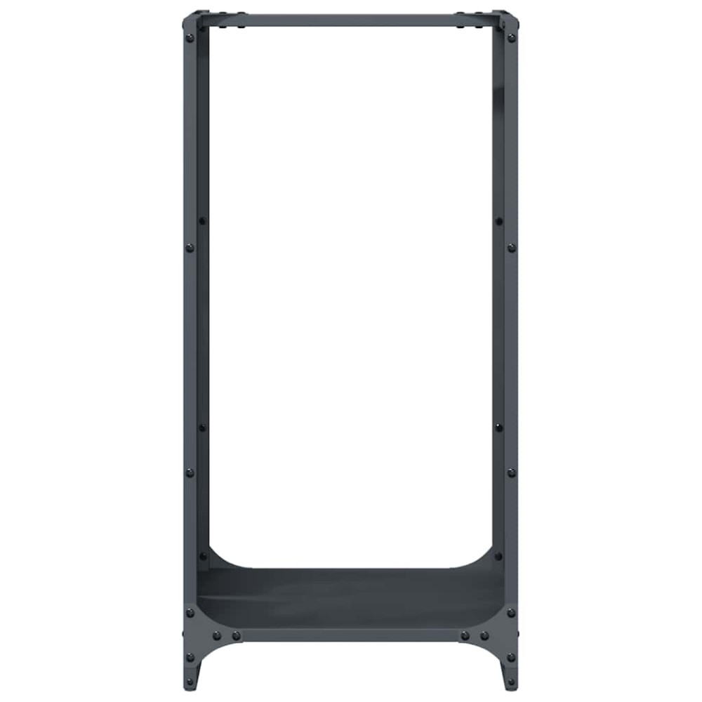 Produktbild för Vedställ antracit 40x30x80 cm kallvalsat stål