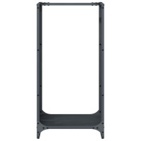 Produktbild för Vedställ antracit 40x30x80 cm kallvalsat stål