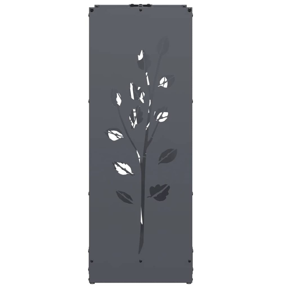 Produktbild för Vedställ antracit 40x30x80 cm kallvalsat stål