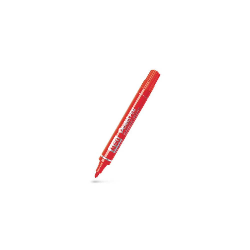 Produktbild för Märkpenna perm. PENTEL N50 rund röd