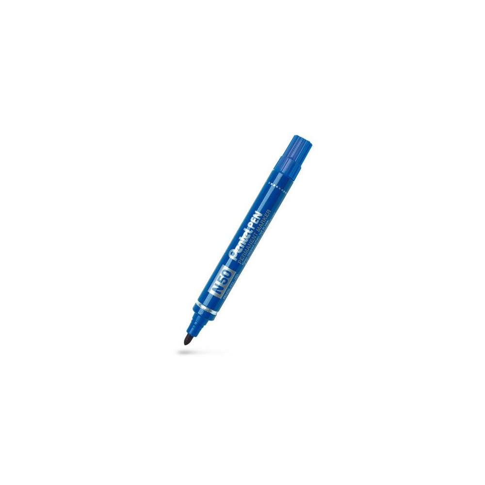 Produktbild för Märkpenna perm. PENTEL N50 rund blå