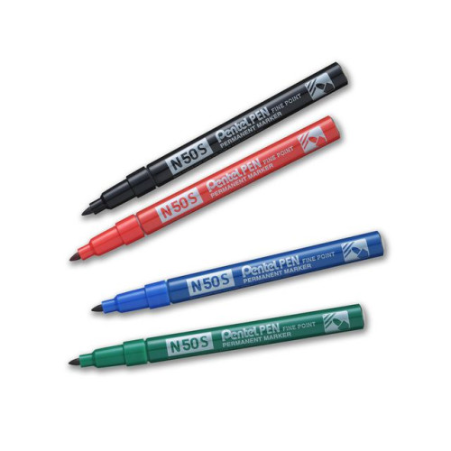 Pentel Märkpenna perm. PENTEL N50S rund blå