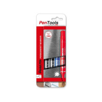 Produktbild för Märkpenna perm. PENTEL N50S rund blå