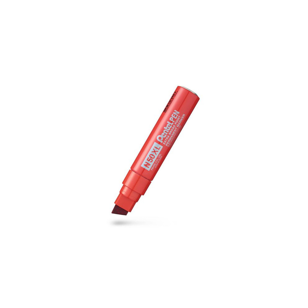 Produktbild för Märkpenna perm. PENTEL N50XL sned röd