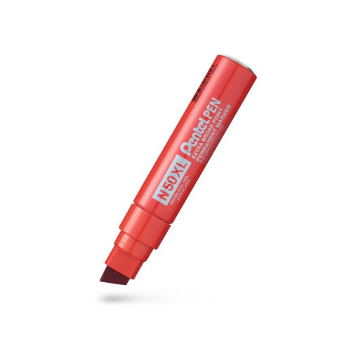 Pentel Märkpenna perm. PENTEL N50XL sned röd