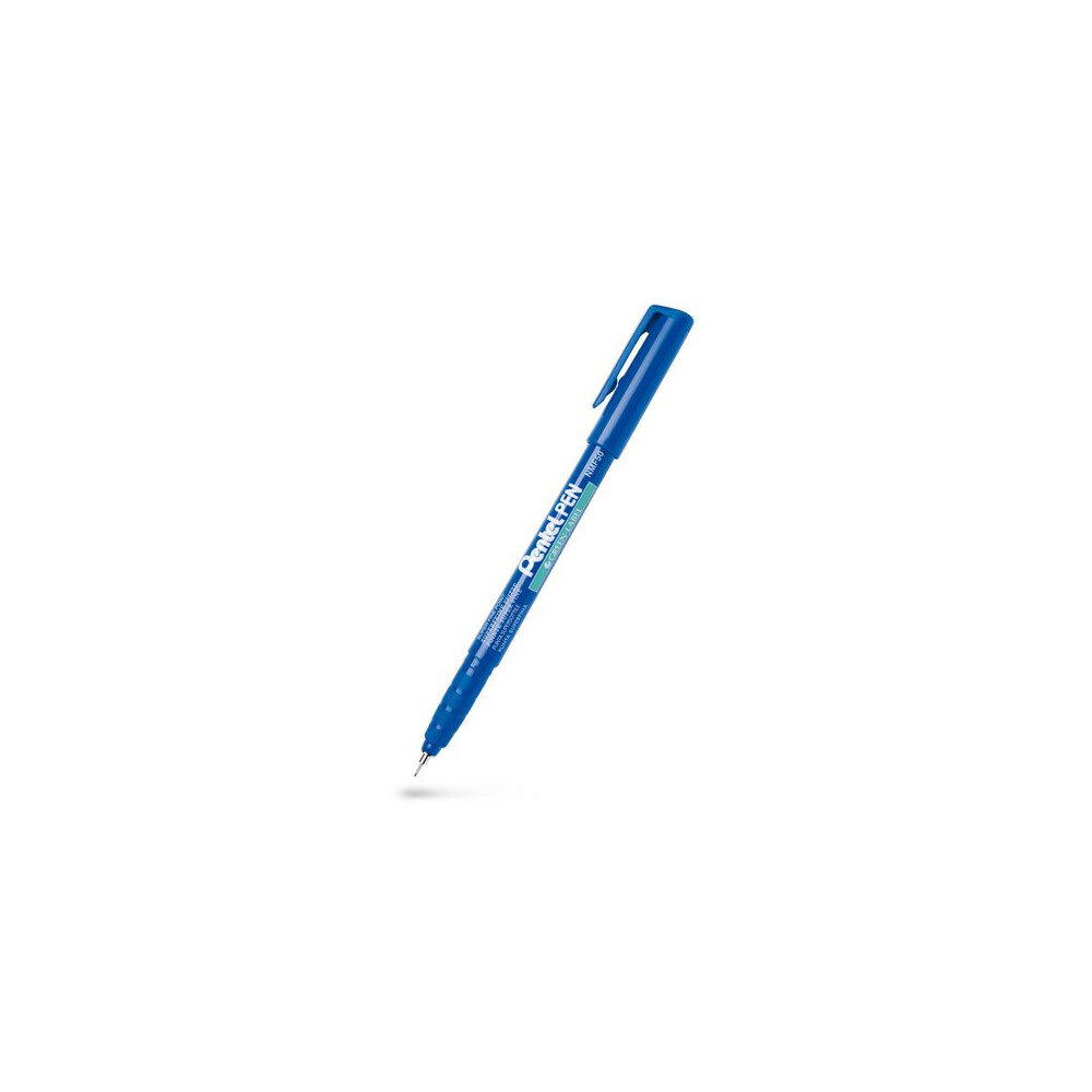 Produktbild för Märkpenna perm. PENTEL super fine blå