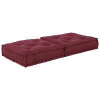 Produktbild för Modulär soffa rödbrun 70x70x36 tyg