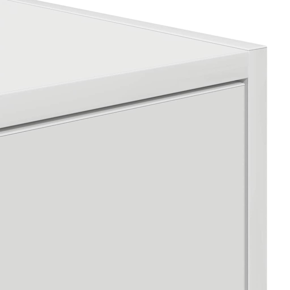 Produktbild för TV-bänkar 2 st vit 80x31x25,5 cm konstruerat trä