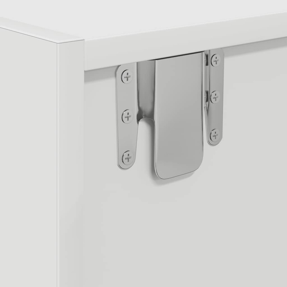 Produktbild för TV-bänkar 2 st vit 80x31x25,5 cm konstruerat trä
